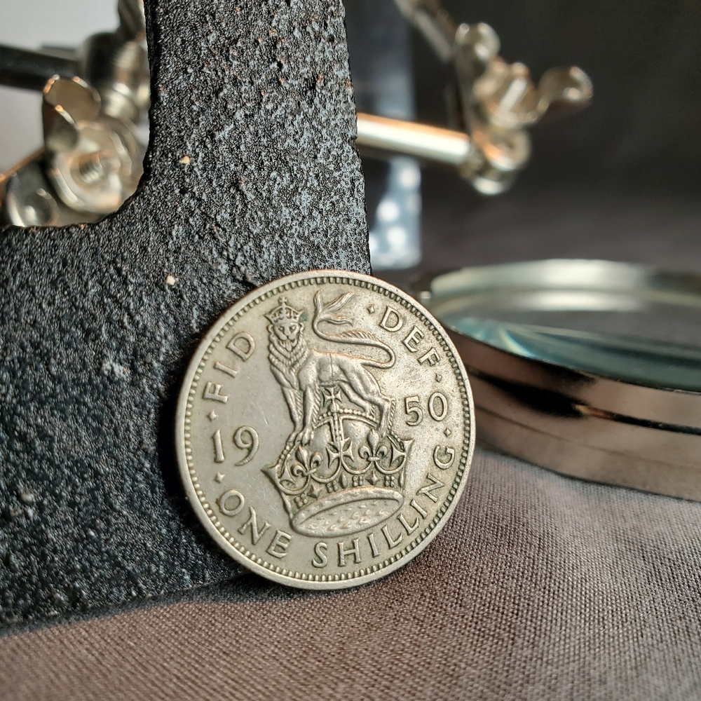 1950 Great Britain Shilling KM# 877
